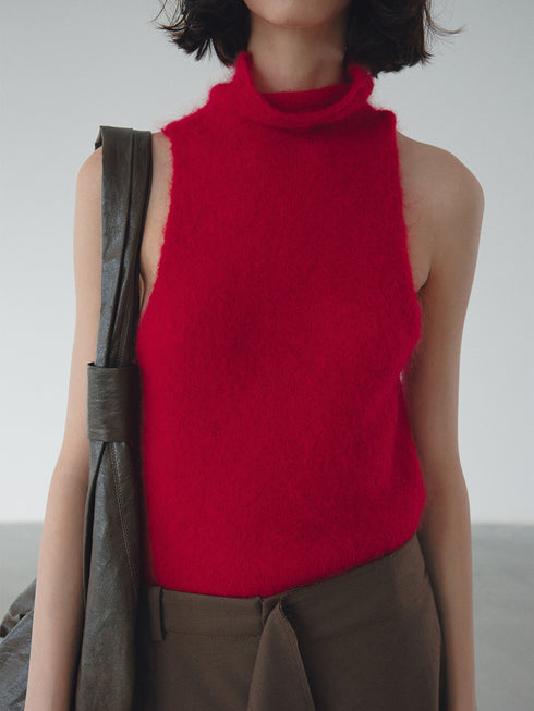 Leslie Mohair Turtleneck Vest